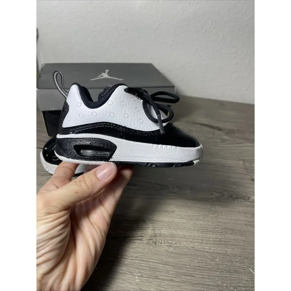 Nike Jordan CMFT Viz Air 13 TD Toddler White Black Sneaker 441376-101 4C